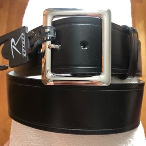 NEW. Black Leather Belt